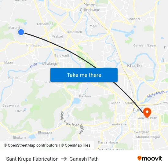 संत कृपा फैब्रिकेशन to गणेश पेठ map