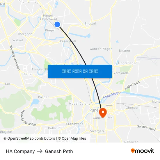 एचए कंपनी to गणेश पेठ map