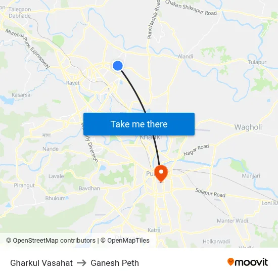 घरकुल वसाहत to गणेश पेठ map