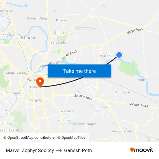 मार्वल ज़ेफिर सोसाइटी to गणेश पेठ map