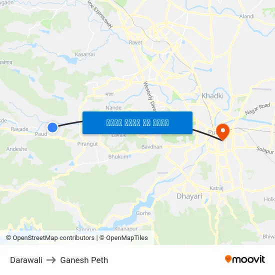 दरवली to गणेश पेठ map