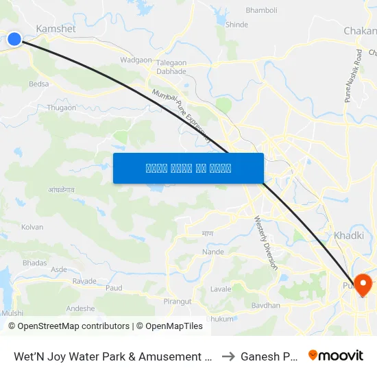 वेट एन जॉय वॉटर पार्क एंड अम्यूजमेंट पार्क to गणेश पेठ map