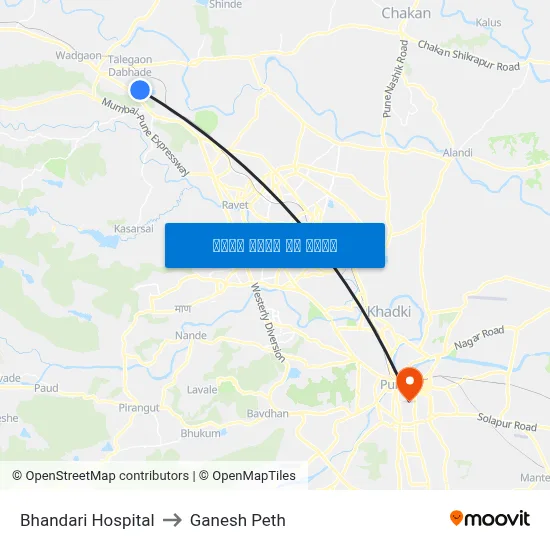 भंडारी हॉस्पिटल to गणेश पेठ map