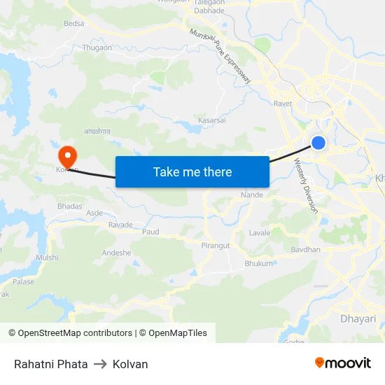 Rahatni Phata to कोल्वन map