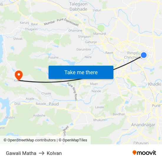 गवळी मठ to कोल्वन map