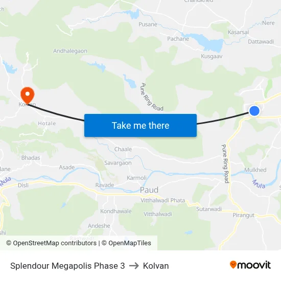 स्प्लेंडर मेगापोलिस फेज 3 to कोल्वन map