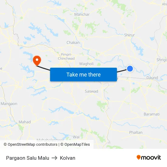 परगांव सालू मालू to कोल्वन map