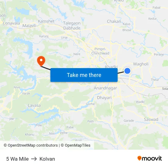 5 वा माइल to कोल्वन map