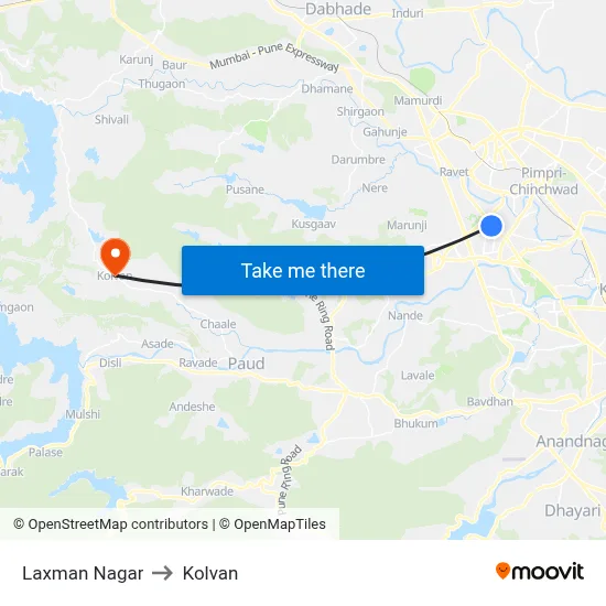 लक्ष्मण नगर to कोल्वन map