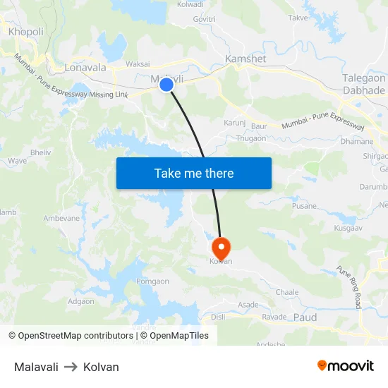 मालवली to कोल्वन map