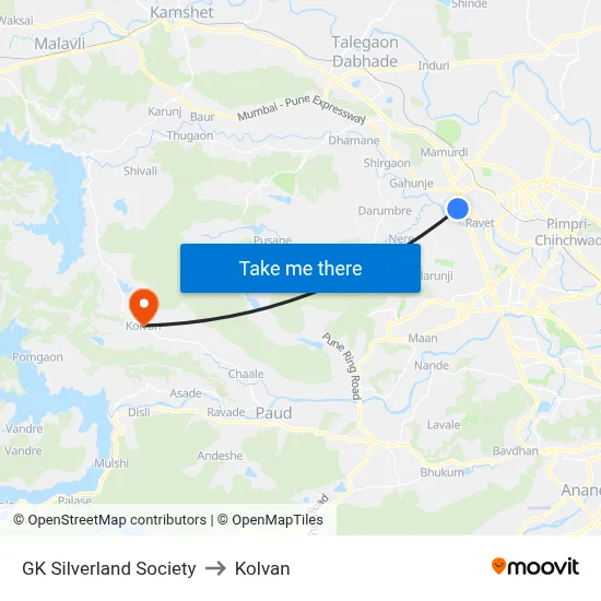 जी के सिल्वरलैंड सोसाइटी to कोल्वन map