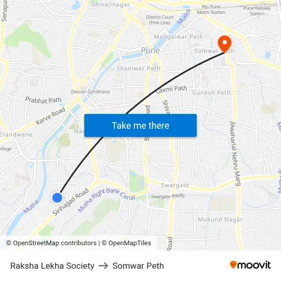रक्षा लेखा सोसाइटी to सोमवार पेठ map