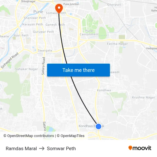 रामदास मराळ to सोमवार पेठ map