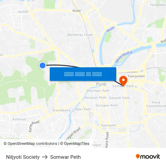 नीलज्योति सोसाइटी to सोमवार पेठ map