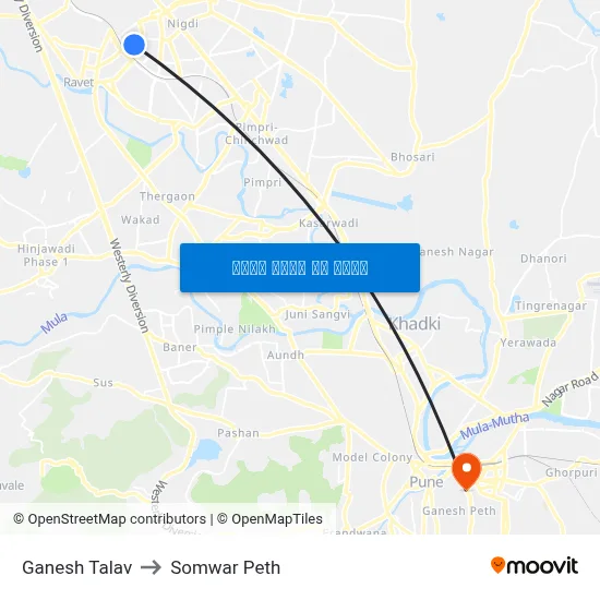 गणेश तलाव to सोमवार पेठ map