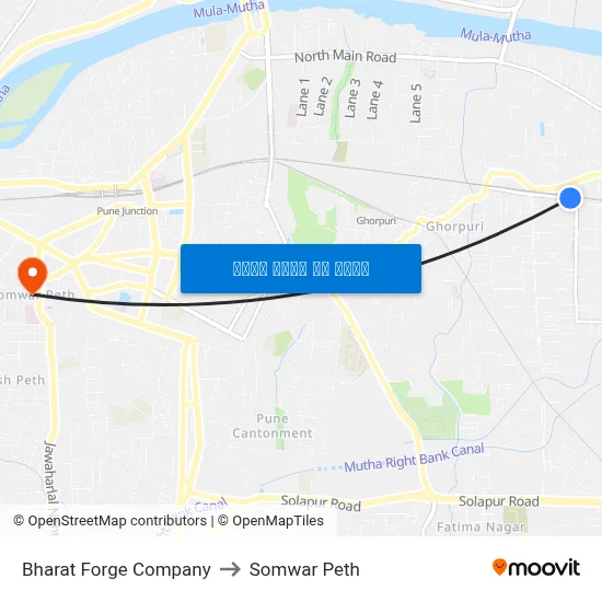भारत फोर्ज कंपनी to सोमवार पेठ map