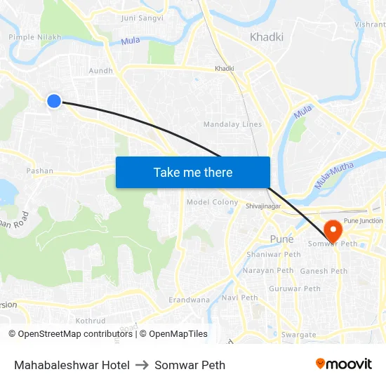 महाबलेश्वर होटल to सोमवार पेठ map