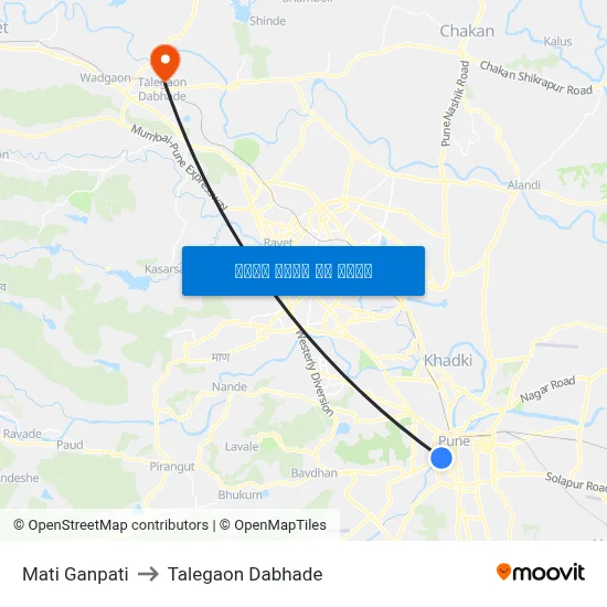 माती गणपति to तालेगाव दाभाड़े map
