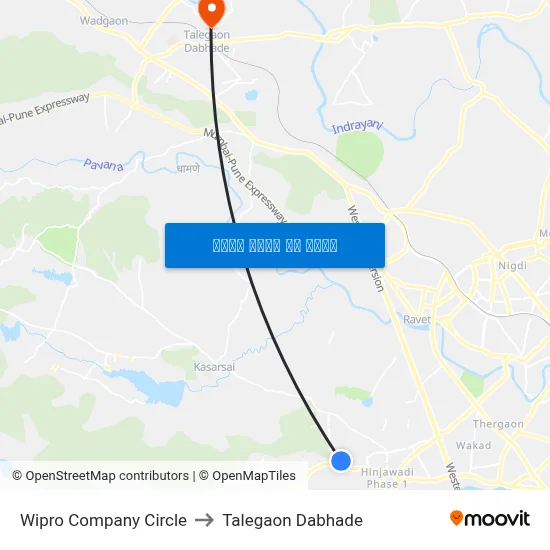 विप्रो कंपनी सर्कल to तालेगाव दाभाड़े map