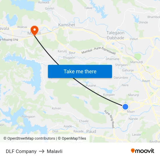 डीएलएफ कंपनी to मालवली map