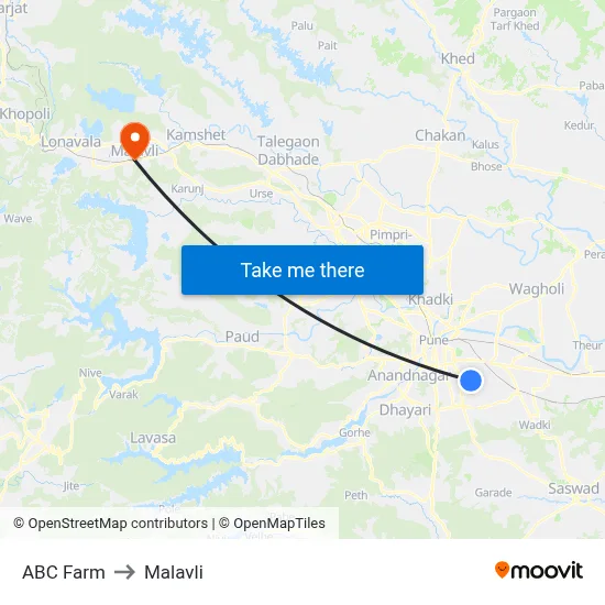 एबीसी फार्म to मालवली map