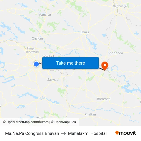 मा.न.पा कांग्रेस भवन to महालक्ष्मी अस्पताल map