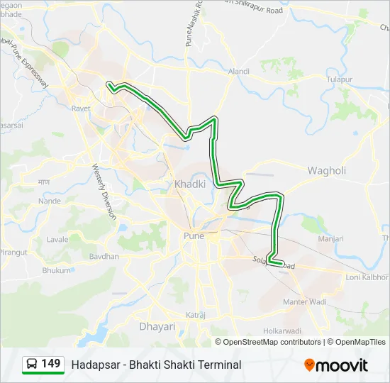 149 Bus Line Map