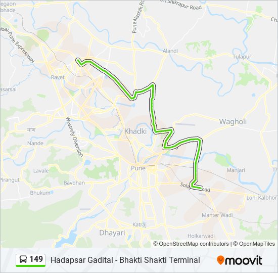149 Route Schedules, Stops & Maps Hadapsar Gadital (Updated)
