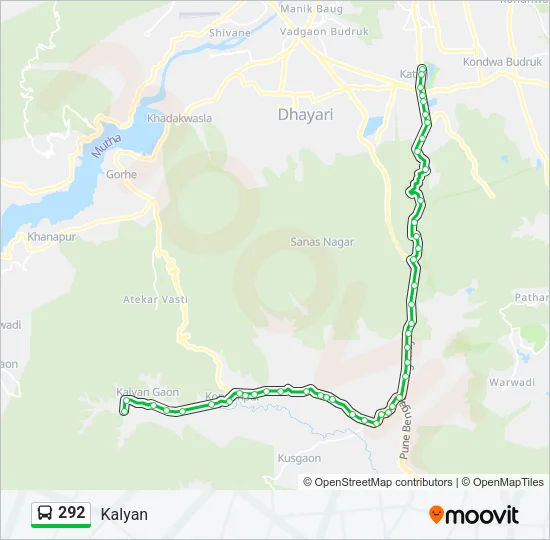 292 Bus Line Map