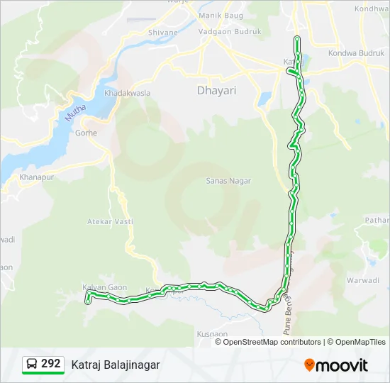 292 Bus Line Map