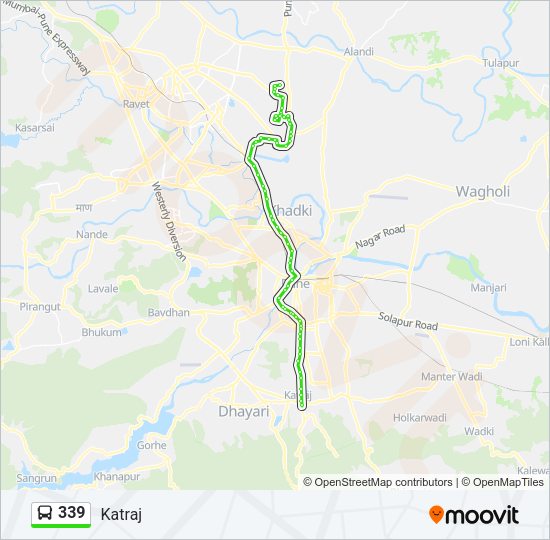 339 Bus Line Map