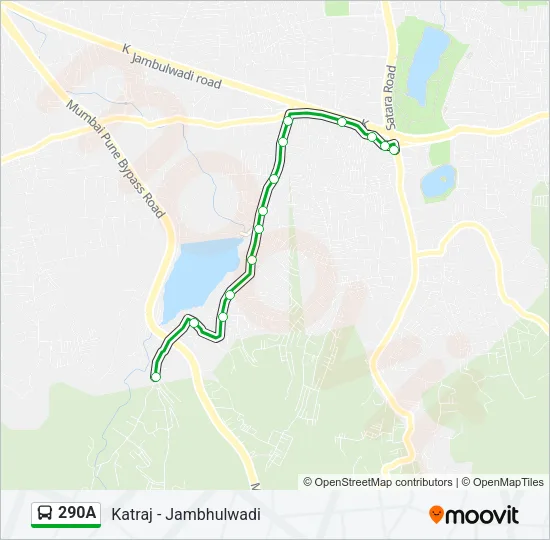 290A Bus Line Map