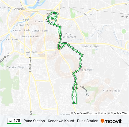 170 Bus Line Map
