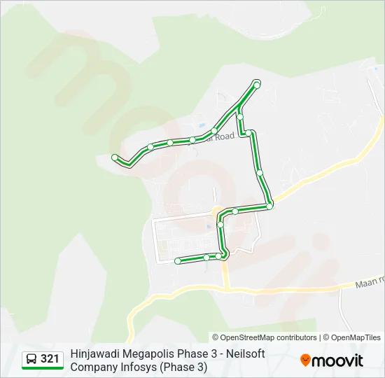 321 Bus Line Map