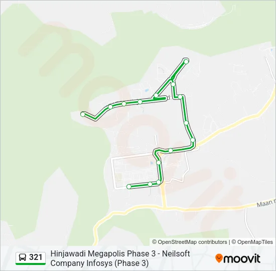 321 Bus Line Map