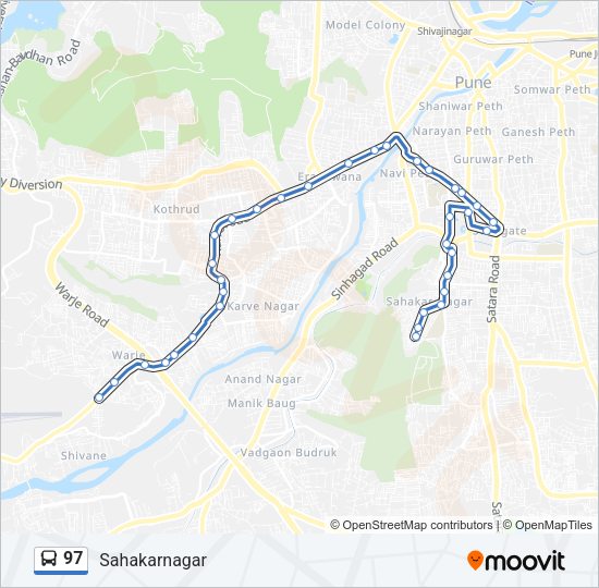 97 Bus Line Map