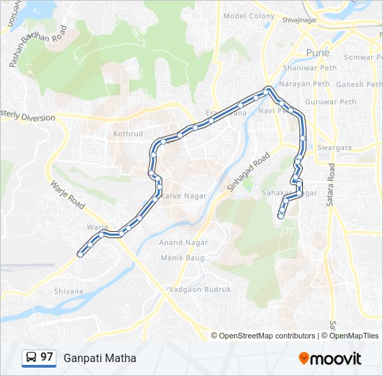 97 Bus Line Map