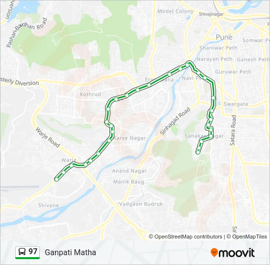97 Bus Line Map