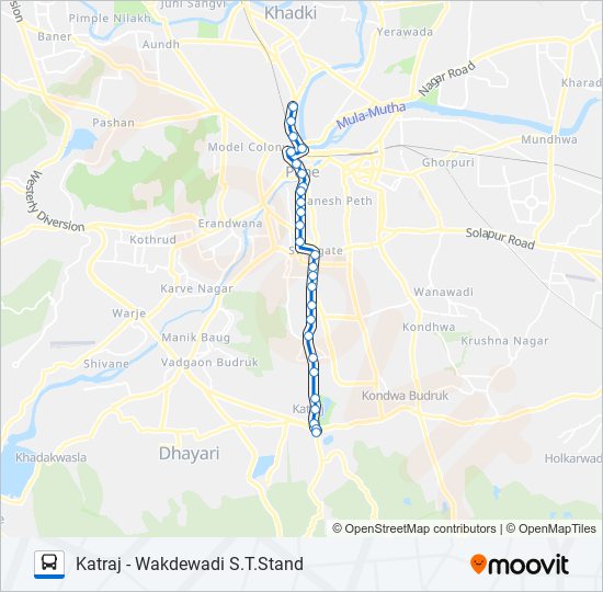 RATRANI 1 bus Line Map