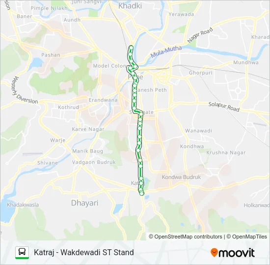 RATRANI 1 Bus Line Map