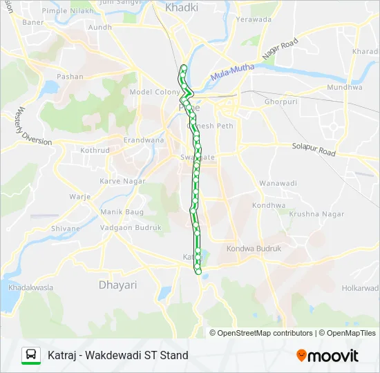 RATRANI 1 Bus Line Map