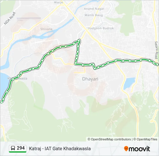 294 Bus Line Map