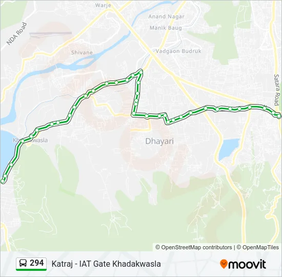 294 Bus Line Map