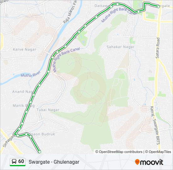 60 Bus Line Map