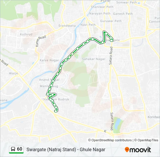 60 Bus Line Map
