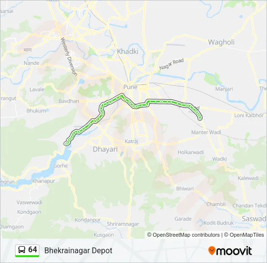 64 Bus Line Map