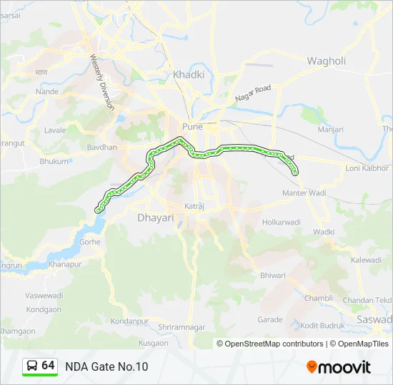 64 Bus Line Map