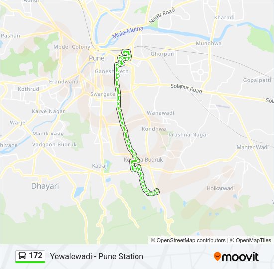 172 Bus Line Map