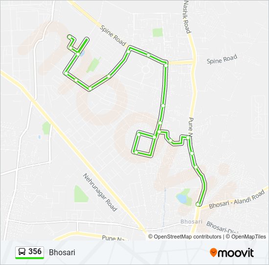 356 Bus Line Map