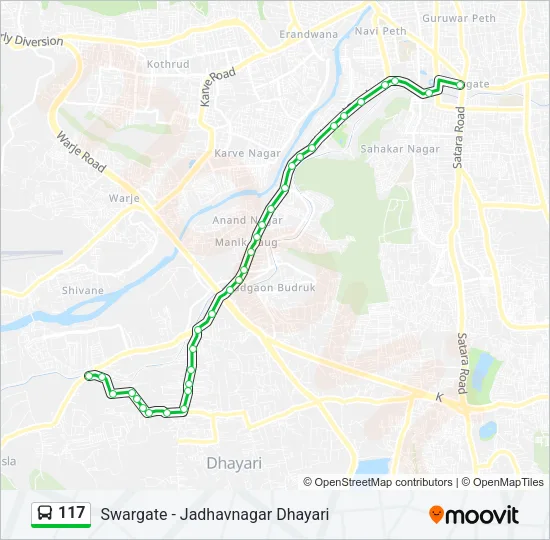 117 Bus Line Map
